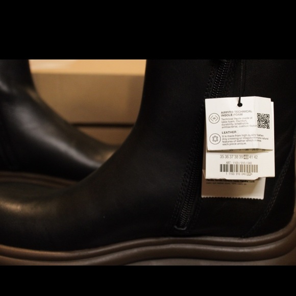 ZARA High Sole Real Leather Ankle Boots - Picture 4 of 6